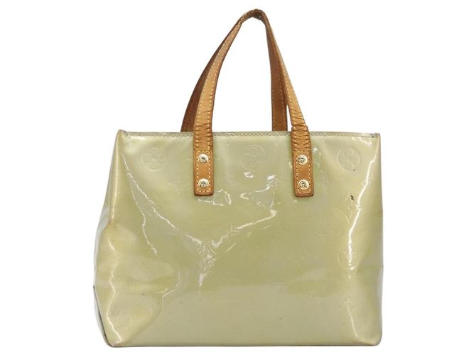 Borsa a mano LOUIS VUITTON Monogram Vernis Reade PM Gris M91145 LV Auth bs37346 Grigio - vista 13