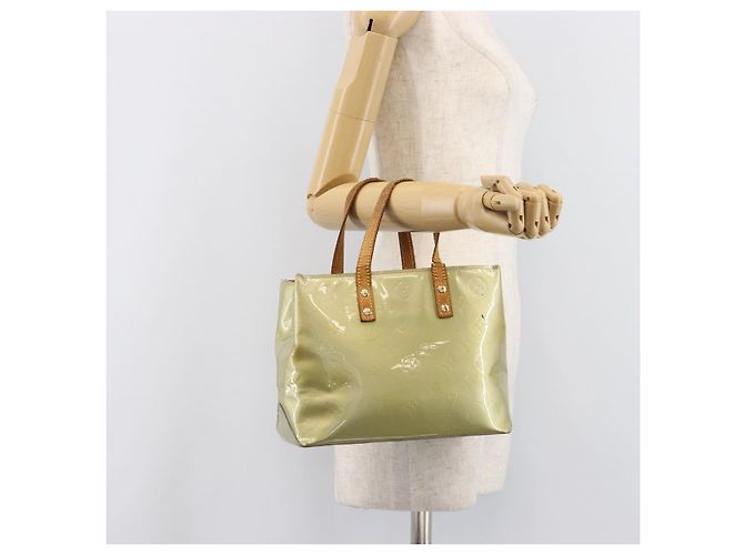 Borsa a mano LOUIS VUITTON Monogram Vernis Reade PM Gris M91145 LV Auth bs37346 Grigio - vista 26