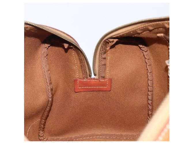 Céline Bolso Boston CELINE Macadam Canvas PVC Leather Brown Gold Auth 204211A Castaño Dorado - vista 21