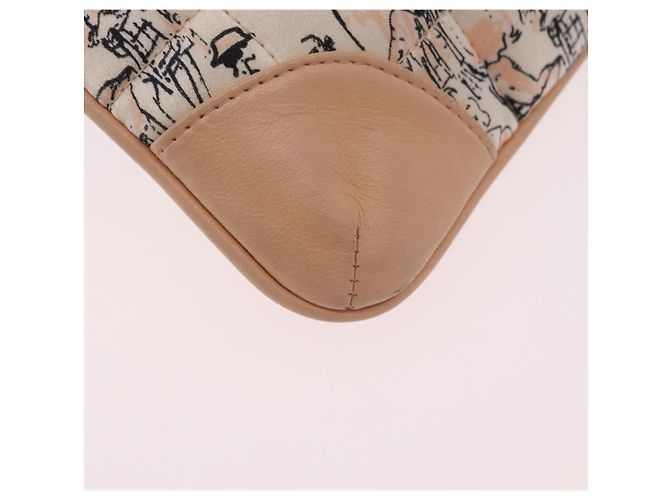 CHANEL Choco Bar Chain Schultertasche Silk Pink Gold CC Auth 206258SAM Golden - Ansicht 13