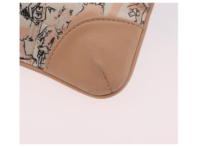 CHANEL Choco Bar Chain Schultertasche Silk Pink Gold CC Auth 206258SAM Golden - Ansicht 14