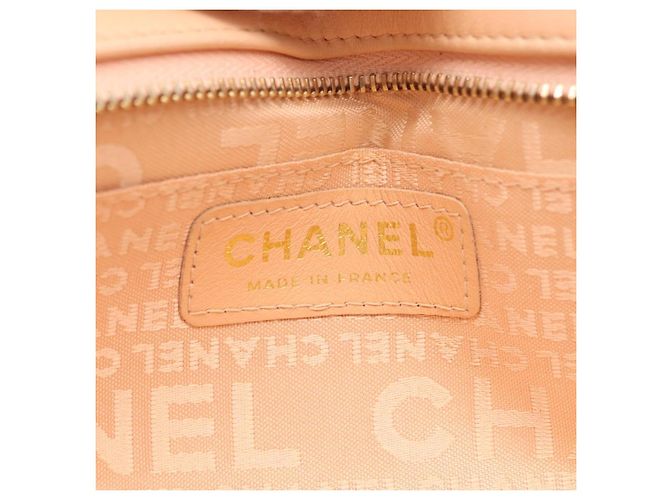 CHANEL Choco Bar Chain Schultertasche Silk Pink Gold CC Auth 206258SAM Golden - Ansicht 18