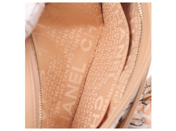 CHANEL Choco Bar Chain Schultertasche Silk Pink Gold CC Auth 206258SAM Golden - Ansicht 22