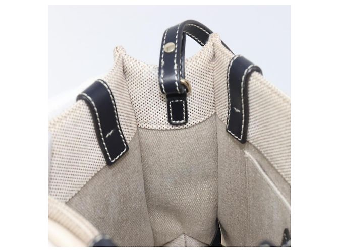 Chloé Borsa Chloe Woody Canvas 2way White Gold Auth ka6339 Bianco D'oro - vista 25