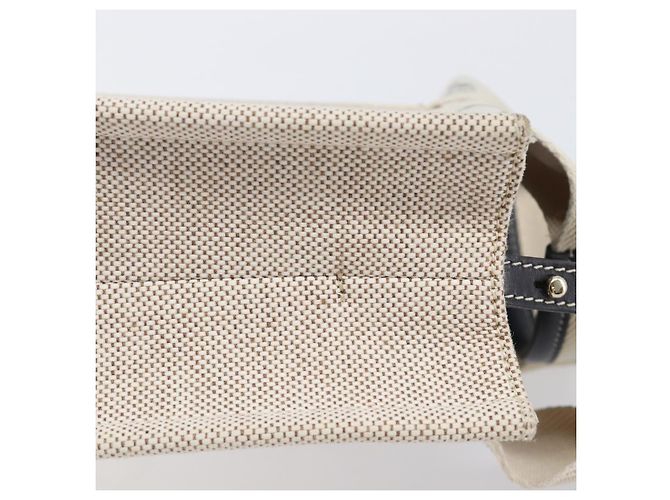 Chloé Borsa Chloe Woody Canvas 2way White Gold Auth ka6339 Bianco D'oro - vista 5