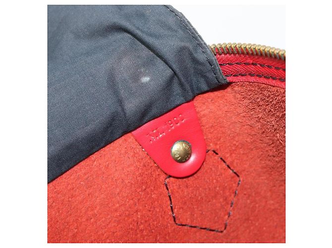 LOUIS VUITTON Epi Speedy 35 Hand Bag Castilian Red M42997 LV Auth 199412 Rosso - vista 12