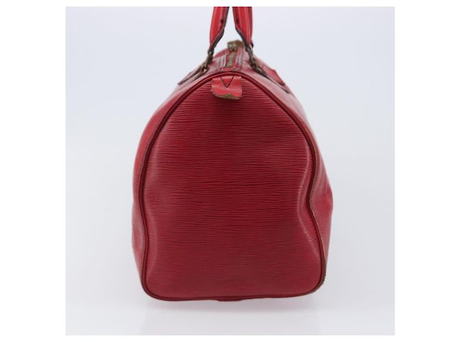 LOUIS VUITTON Epi Speedy 35 Hand Bag Castilian Red M42997 LV Auth 199412 Rosso - vista 3