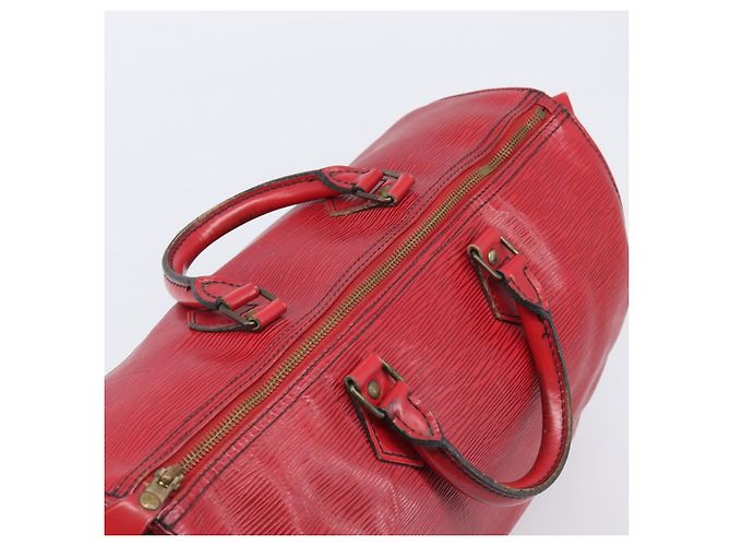 LOUIS VUITTON Epi Speedy 35 Hand Bag Castilian Red M42997 LV Auth 199412 Rosso - vista 6