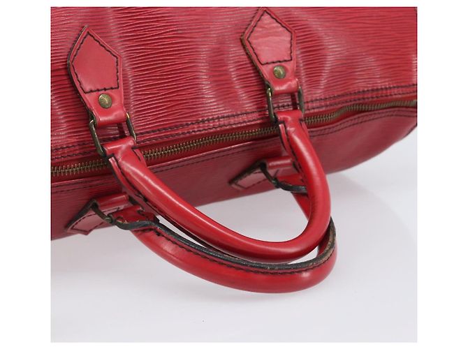 LOUIS VUITTON Epi Speedy 35 Hand Bag Castilian Red M42997 LV Auth 199412 Rosso - vista 7