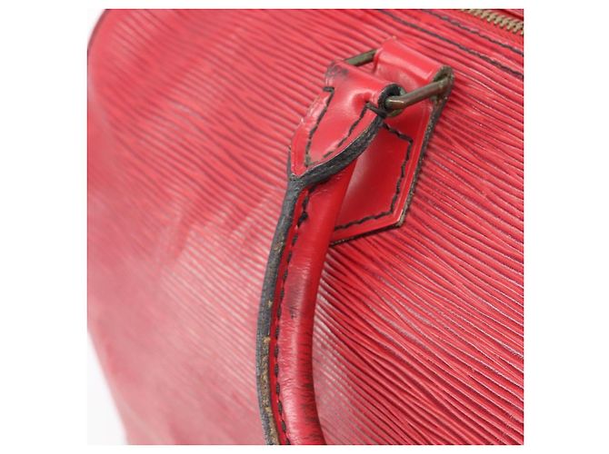 LOUIS VUITTON Epi Speedy 35 Hand Bag Castilian Red M42997 LV Auth 199412 Rosso - vista 9