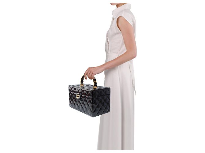 Vanity Borsa CHANEL in Pelle Nera - 103920 Nero - vista 13