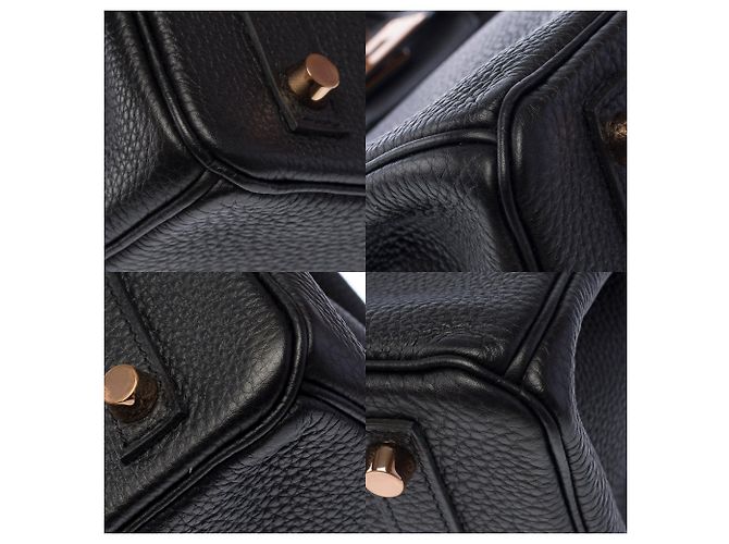 Hermès Borsa HERMES Birkin 30 in Pelle Nera - 103923 Nero - vista 12