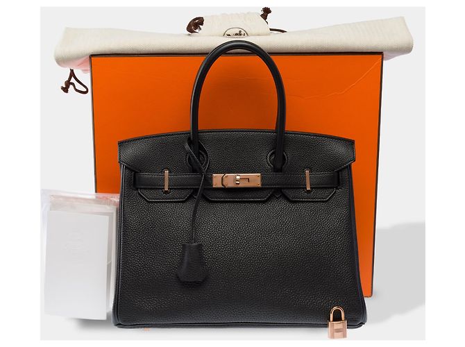 Hermès Borsa HERMES Birkin 30 in Pelle Nera - 103923 Nero - vista 2
