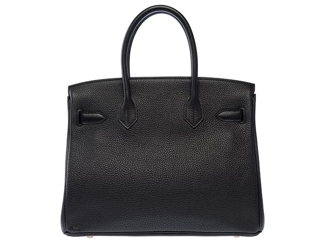 Hermès Borsa HERMES Birkin 30 in Pelle Nera - 103923 Nero - vista 4
