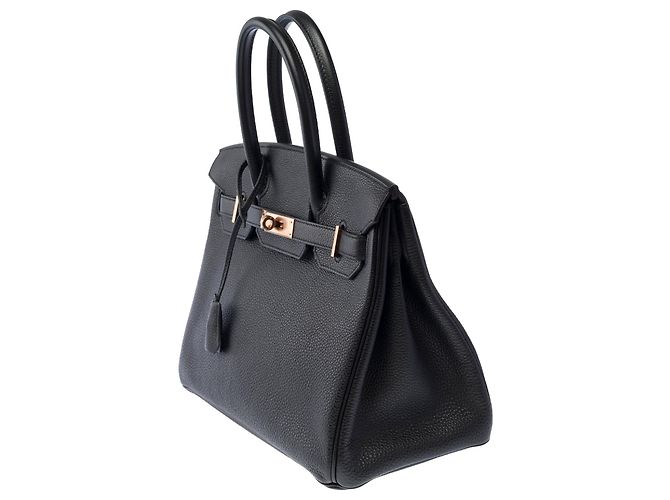 Hermès Borsa HERMES Birkin 30 in Pelle Nera - 103923 Nero - vista 5