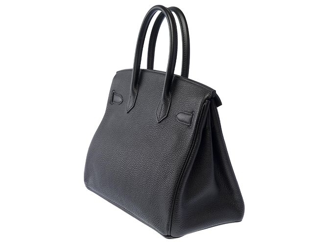 Hermès Borsa HERMES Birkin 30 in Pelle Nera - 103923 Nero - vista 6