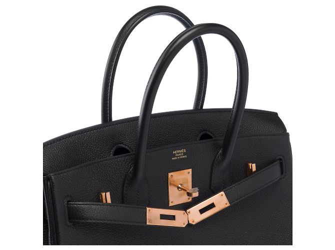 Hermès Borsa HERMES Birkin 30 in Pelle Nera - 103923 Nero - vista 7