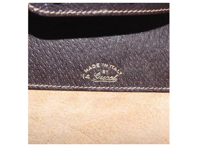 Borsa a tracolla GUCCI Web Sherry Line Canvas Beige Gold Auth ep16256 D'oro - vista 23