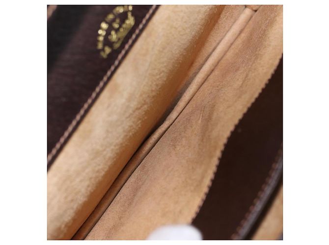 Borsa a tracolla GUCCI Web Sherry Line Canvas Beige Gold Auth ep16256 D'oro - vista 24