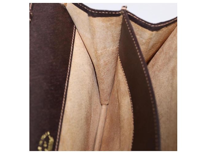 Borsa a tracolla GUCCI Web Sherry Line Canvas Beige Gold Auth ep16256 D'oro - vista 25