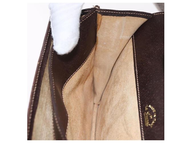 Borsa a tracolla GUCCI Web Sherry Line Canvas Beige Gold Auth ep16256 D'oro - vista 26