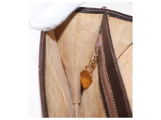 Borsa a tracolla GUCCI Web Sherry Line Canvas Beige Gold Auth ep16256 D'oro - vista 29