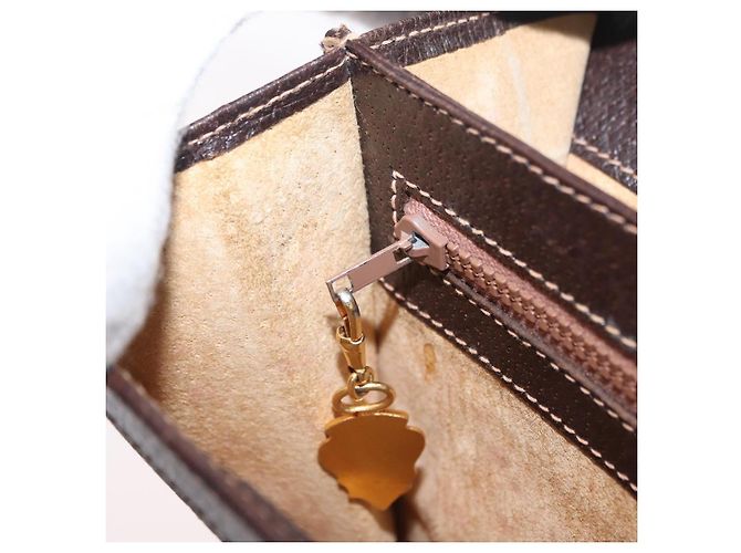 Borsa a tracolla GUCCI Web Sherry Line Canvas Beige Gold Auth ep16256 D'oro - vista 30