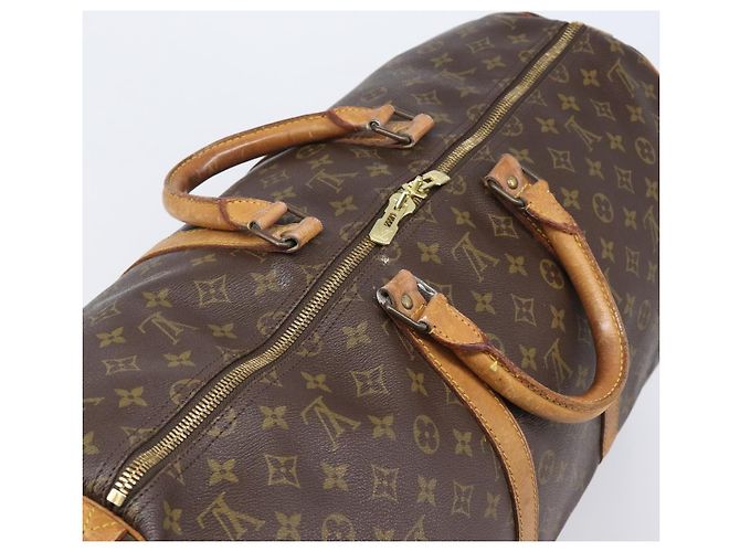 LOUIS VUITTON Monogram Keepall 55 Boston Bag M41424 LV Auth 203123 Monograma - vista 14