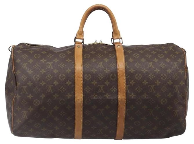 LOUIS VUITTON Monogram Keepall 55 Boston Bag M41424 LV Auth 203123 Monograma - vista 2