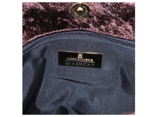 GIVENCHY Hand Bag Velor Brown Auth BA16185A - view 16