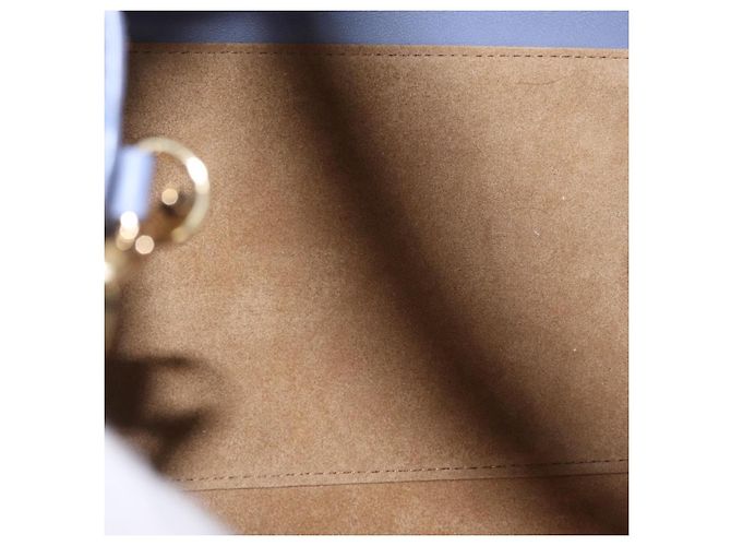 LOEWE Howl's Moving Castle Markl Hammock Nugget Bag Leather 2way Auth yk20930SM D'oro Blu chiaro - vista 10
