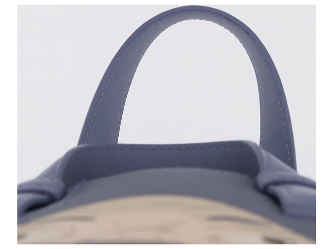 LOEWE Howl's Moving Castle Markl Hammock Nugget Bag Leather 2way Auth yk20930SM D'oro Blu chiaro - vista 14