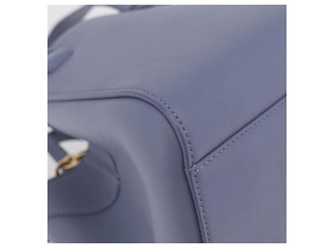 LOEWE Howl's Moving Castle Markl Hammock Nugget Bag Leather 2way Auth yk20930SM D'oro Blu chiaro - vista 18