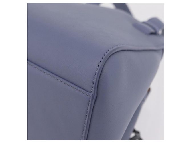 LOEWE Howl's Moving Castle Markl Hammock Nugget Bag Leather 2way Auth yk20930SM D'oro Blu chiaro - vista 19