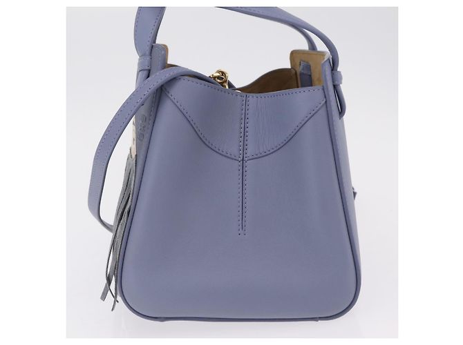 LOEWE Howl's Moving Castle Markl Hammock Nugget Bag Leather 2way Auth yk20930SM D'oro Blu chiaro - vista 3