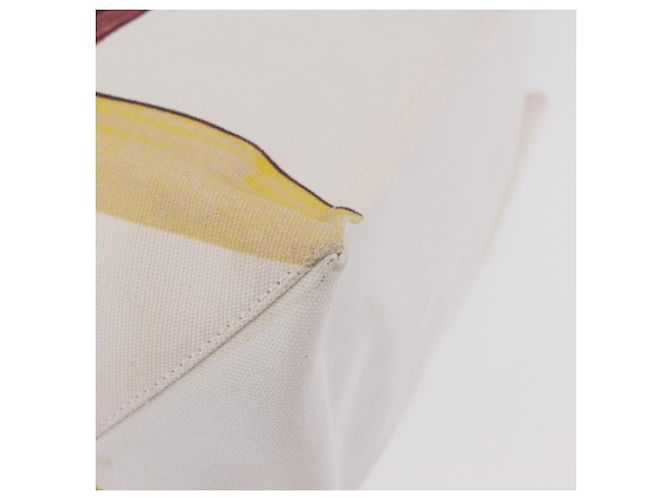 Stella Mc Cartney Borsa Tote Stella McCartney Nara Yoshitomo Canvas White Brown Auth mr2934V Marrone Bianco - vista 12