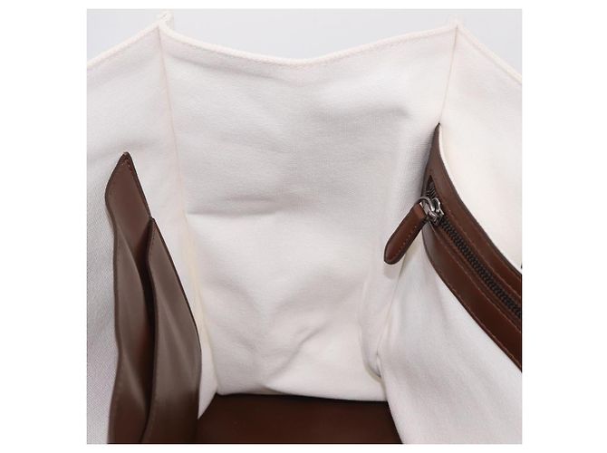 Stella Mc Cartney Borsa Tote Stella McCartney Nara Yoshitomo Canvas White Brown Auth mr2934V Marrone Bianco - vista 21