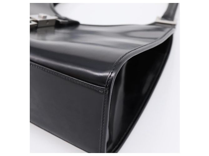 Borsa GUCCI Jackie in pelle nera argento 002 1067 Auth gh2346 Nero - vista 10