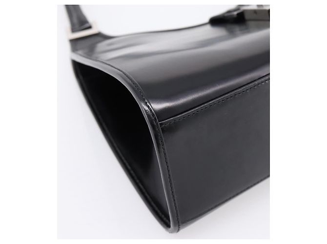 Borsa GUCCI Jackie in pelle nera argento 002 1067 Auth gh2346 Nero - vista 11