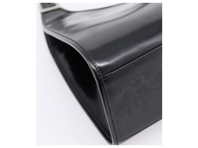 Borsa GUCCI Jackie in pelle nera argento 002 1067 Auth gh2346 Nero - vista 13