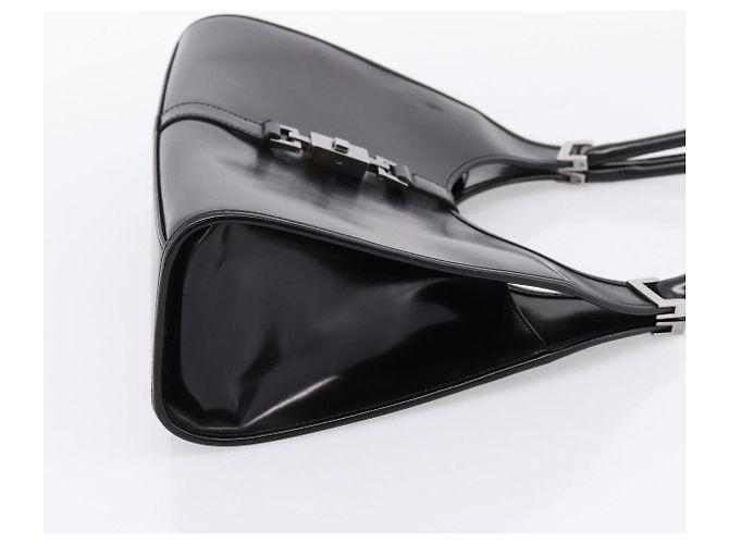 Borsa GUCCI Jackie in pelle nera argento 002 1067 Auth gh2346 Nero - vista 5