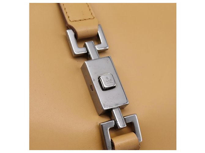 Borsa GUCCI Jackie in pelle Beige Silver 002 1067 Auth 204890A Argento - vista 17
