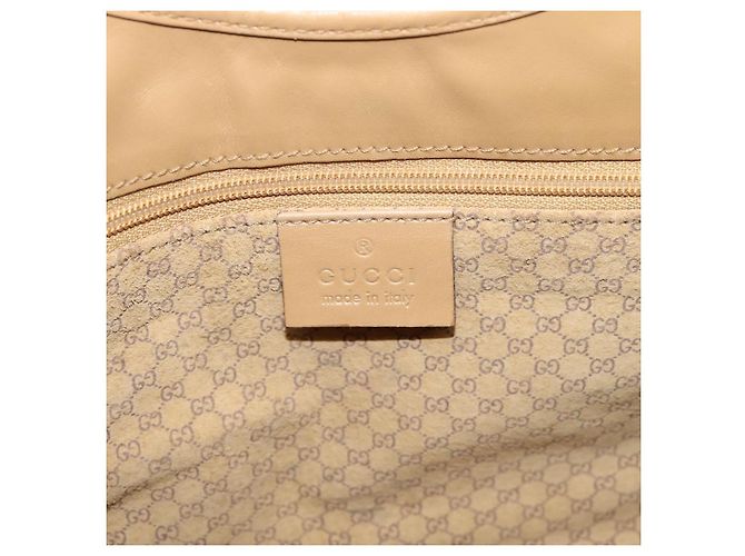 Borsa GUCCI Jackie in pelle Beige Silver 002 1067 Auth 204890A Argento - vista 19