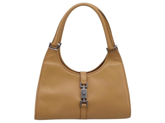 Borsa GUCCI Jackie in pelle Beige Silver 002 1067 Auth 204890A Argento - vista 2