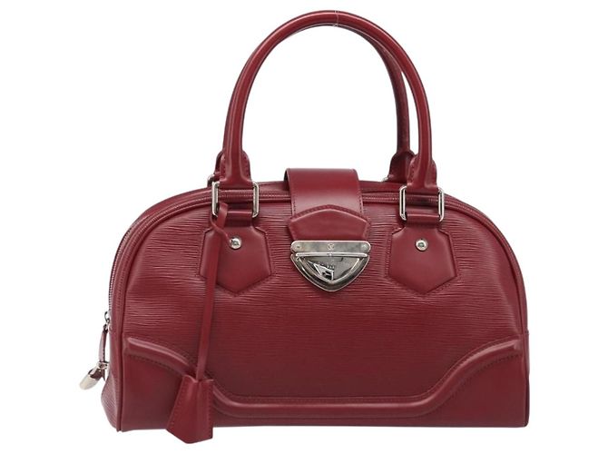 Borsa a mano LOUIS VUITTON Epi Boring Montaigne GM Rossa M5931M LV Auth ep15834V Rosso - vista 13
