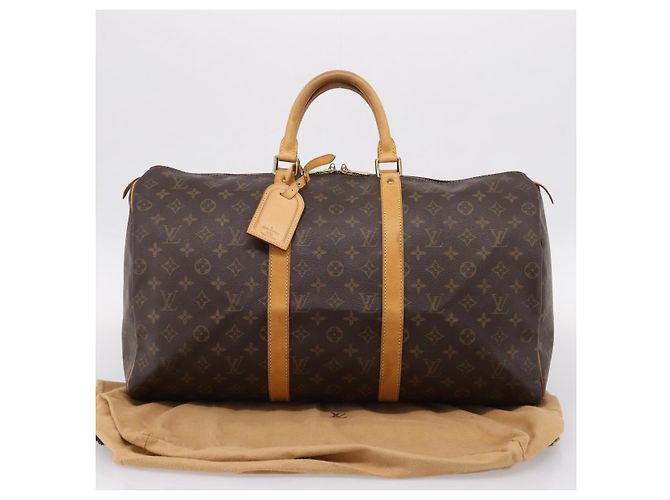 LOUIS VUITTON Monogram Keepall 50 Boston Bag M41426 LV Auth 204724A Monograma - vista 12