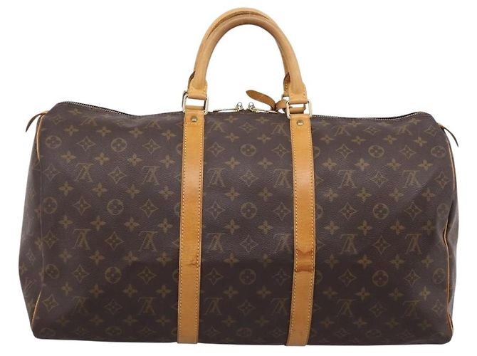 LOUIS VUITTON Monogram Keepall 50 Boston Bag M41426 LV Auth 204724A Monograma - vista 2