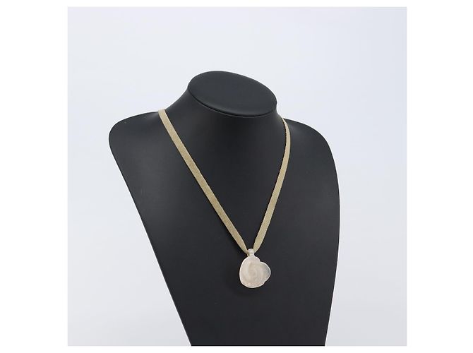 Collar Gargantilla CHANEL Camelia de plástico Clear CC Auth bs37450 - vista 19