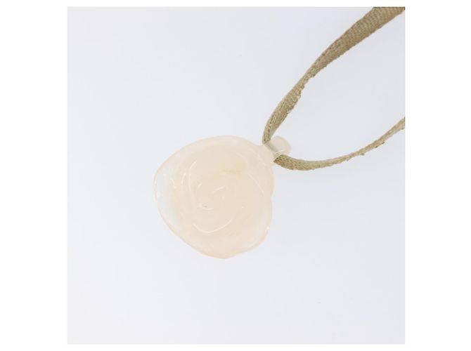Collar Gargantilla CHANEL Camelia de plástico Clear CC Auth bs37450 - vista 3