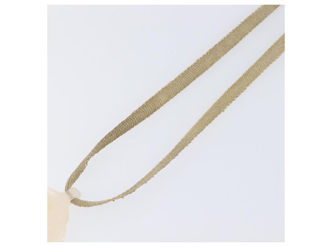Collar Gargantilla CHANEL Camelia de plástico Clear CC Auth bs37450 - vista 4